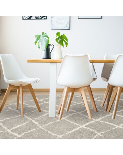 Tapis vinyle Zoraida gris - 133x200 cm