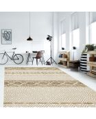 Tapis vinyle Marrakech beige - 133x200 cm