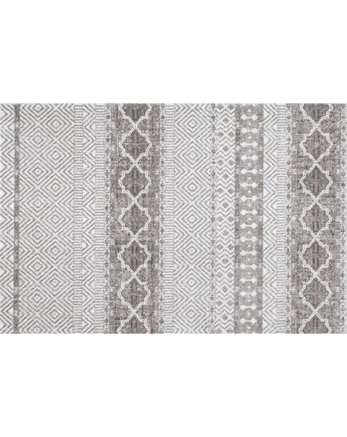 Tapis vinyle Marrakech gris - 133x200 cm