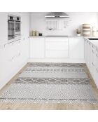 Tapis vinyle Marrakech gris - 133x200 cm