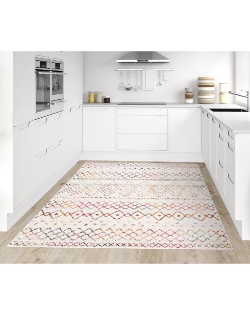 Tapis vinyle Zaira multicolore - 133x200 cm