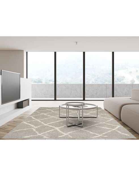 Tapis vinyle Zoraida gris - 200x266 cm