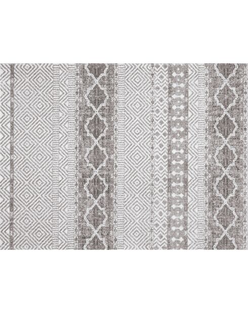 Tapis vinyle Marrakech gris - 200x266 cm