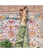 Tapis vinyle Fez multicolore - 200x300 cm