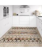 Tapis vinyle Jamil multicolore - 200x300 cm