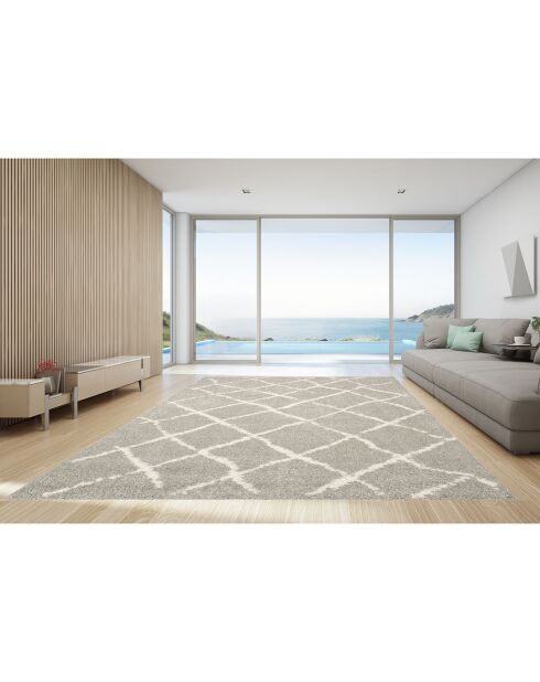 Tapis vinyle Zoraida gris - 200x300 cm