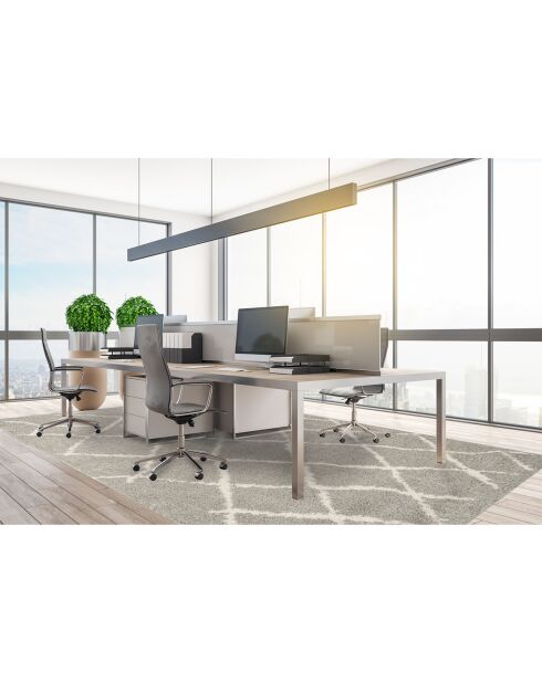 Tapis vinyle Zoraida gris - 200x300 cm
