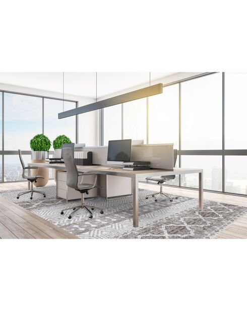 Tapis vinyle Marrakech gris - 200x300 cm