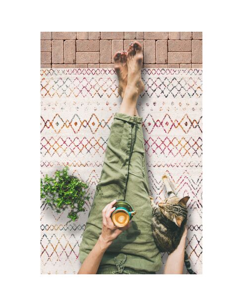 Tapis vinyle Zaira multicolore - 200x300 cm