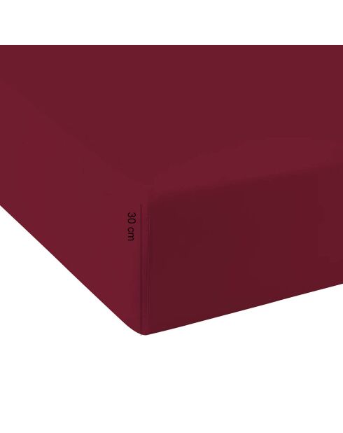 Drap housse rouge
