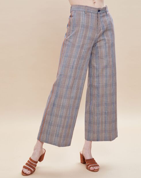Pantalon Palaos imprimé gris/bleu