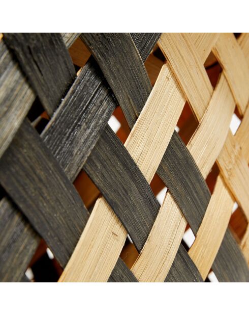 Set de 2 cestas Kiyosu marrón/negro