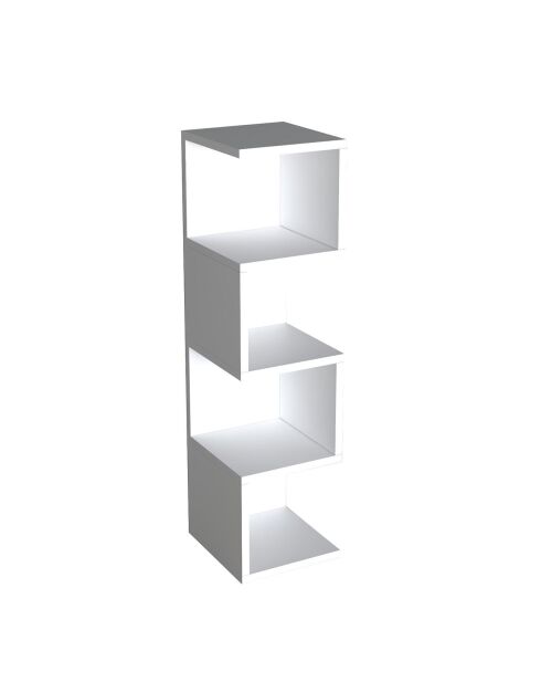 Bibliothèque Alin blanche - 25x95x27 cm