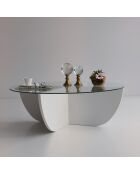 Table basse Lily blanche - D.90x30 cm