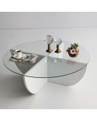 Table basse Lily blanche - D.90x30 cm