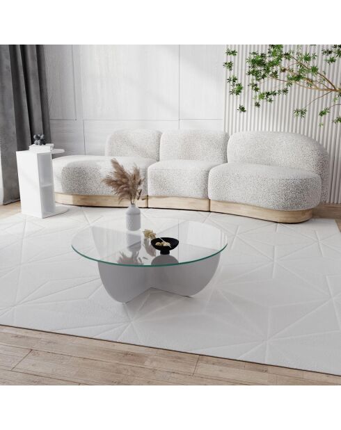 Table basse Lily blanche - D.90x30 cm