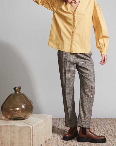 Aramis zonnebloem groot hemd