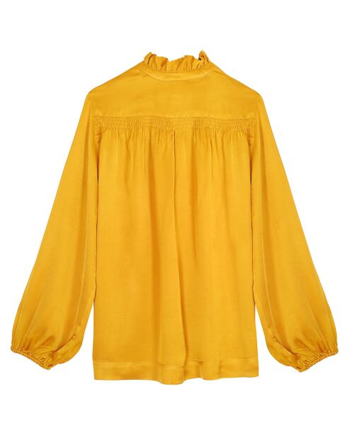 Margaux ockerfarbenes, lockeres Hemd