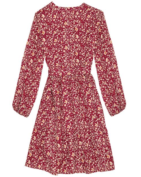 Robe Courte à fleurs framboise