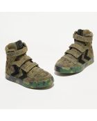Sneakers en Velours de Cuir Stadil Camo kaki