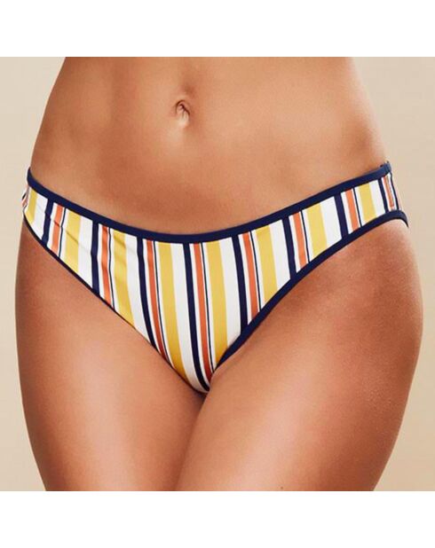 Pantalones de baño Alice a rayas camel/azul marino