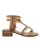 Sandales en Cuir Tiana camel/doré
