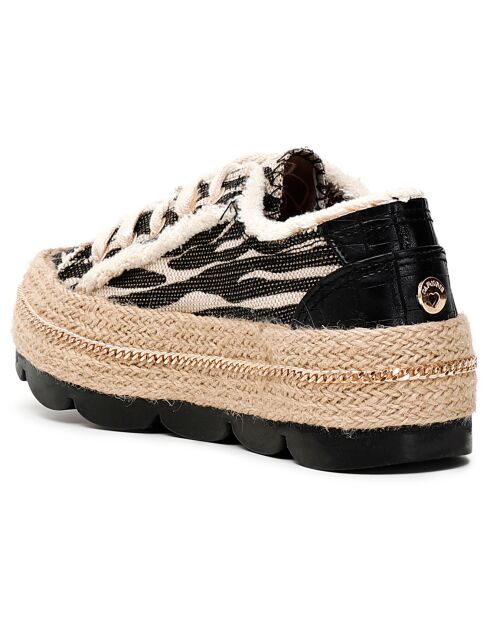 Sneakers Talia noir/nude/beige - Talon 5 cm