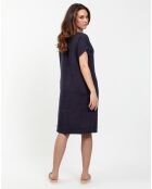Robe 100% Lin Carla  marine