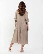 Robe 100% Lin Sophie taupe