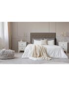 Luxor taupe hoofdbord - 160 cm