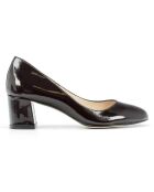 Olivia Pumps aus schwarzem Lackleder - 6 cm Absatz