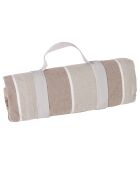 Nappe polo club taupe - 140x140 cm