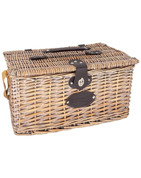 Panier à pique-nique en Osier Sully Vichy rouge - 4 Personnes