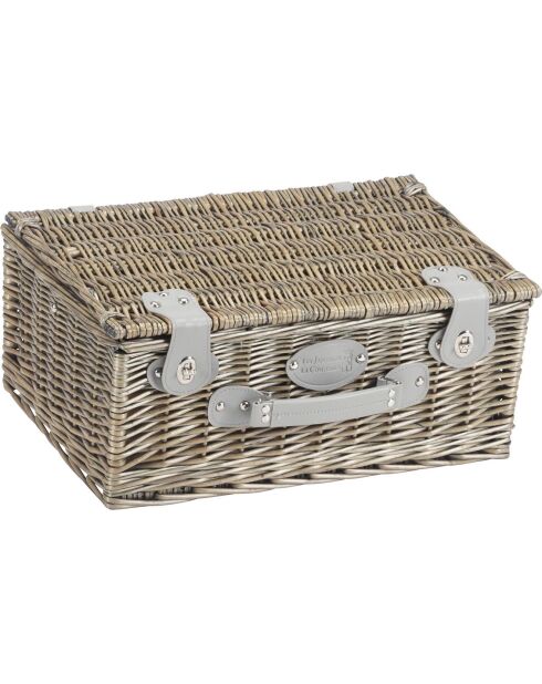 Panier à pique-nique en Osier Marly Vichy rouge - 4 Personnes