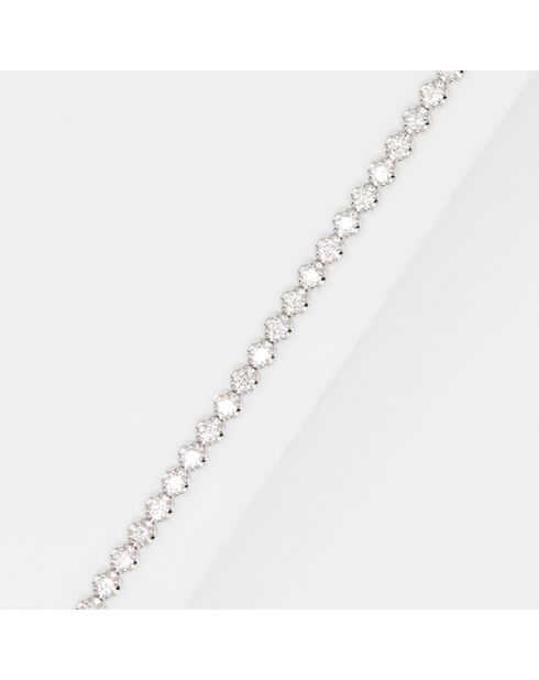 Bracelet Rivière 3 Carats Diamants 3 cts or blanc