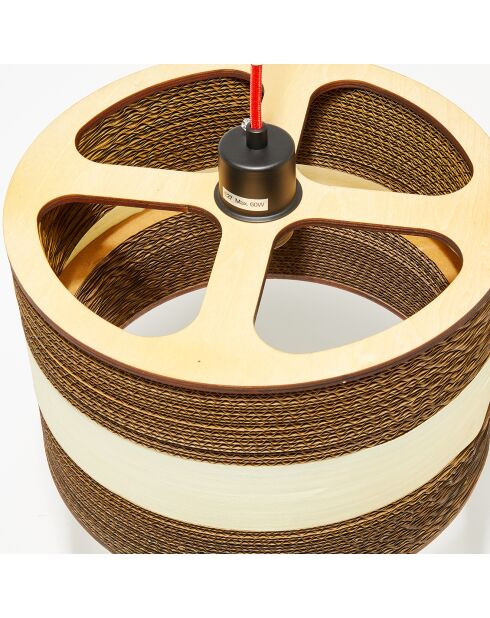 Suspension Piana marron - D.30xH.24 cm