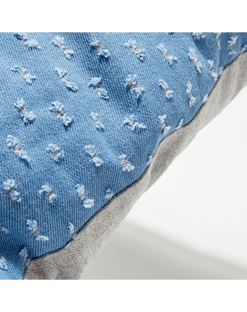 Blaues Kissen Denis - 60x60 cm