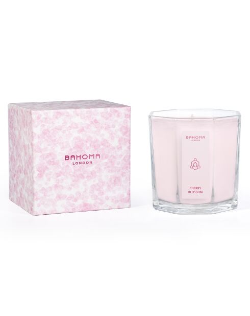Aromatische kirschblütenfarbene Duftkerze - 1 Docht 75g