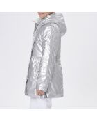 Manteau 3 en 1 Brillant gris