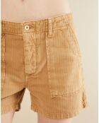 Short en Gabardine Chevron Harvard sahara