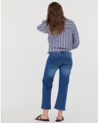 Jean wide-leg Georgia bleu