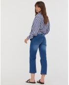 Jean wide-leg Georgia bleu