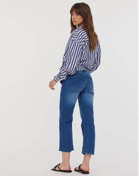 Jean wide-leg Georgia bleu