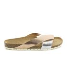 Mules Otago gris/rose/blanc
