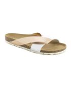 Mules Otago gris/rose/blanc