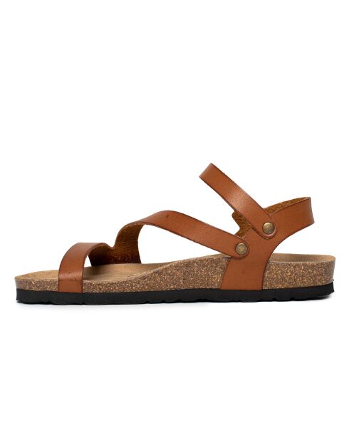 Jeanette sandalen camel/bruin/zwart
