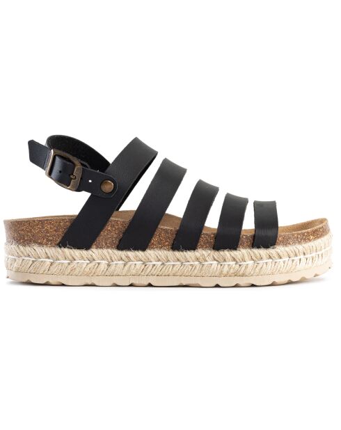 Sandales Tica noir/marron/beige