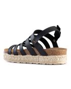 Sandales Tica noir/marron/beige