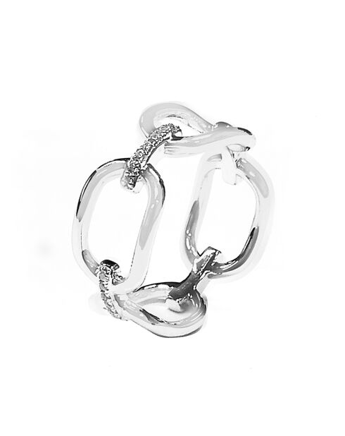 Bague Olga en Argent rhodié & Zircone