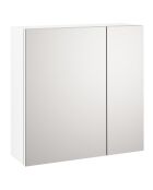 Miroir container 2 portes malmo-s blanc - 60x20x60 cm